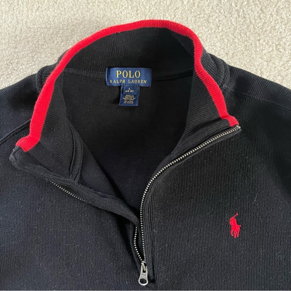 Polo Ralph Lauren Boy’s Quarter Zip Sweater - Picture 5 of 5